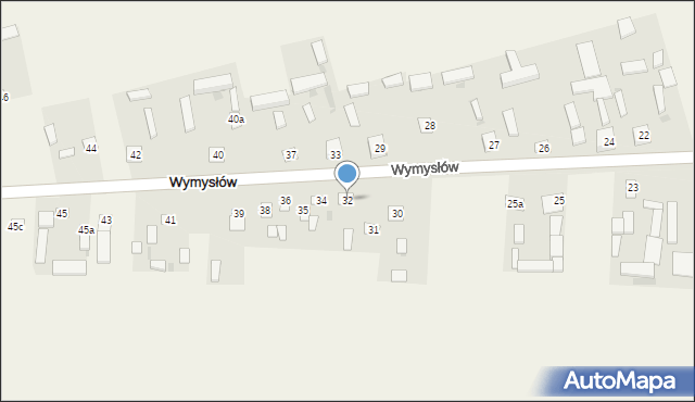 Wymysłów, Wymysłów, 32, mapa Wymysłów