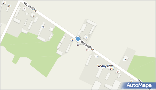 Wymysłów, Wymysłów, 10, mapa Wymysłów