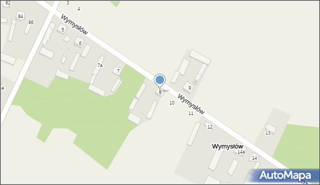 Wymysłów, Wymysłów, 8, mapa Wymysłów