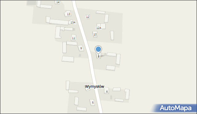 Wymysłów, Wymysłów, 8, mapa Wymysłów