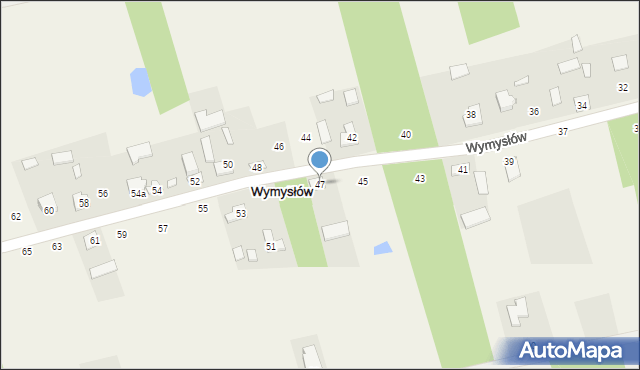 Wymysłów, Wymysłów, 47, mapa Wymysłów