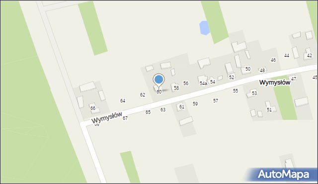 Wymysłów, Wymysłów, 60, mapa Wymysłów