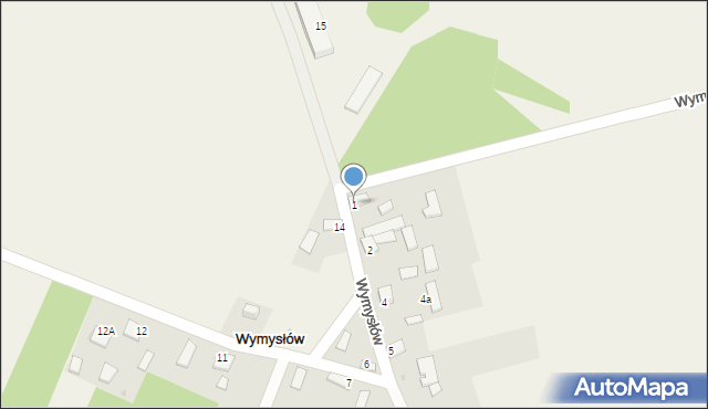 Wymysłów, Wymysłów, 1, mapa Wymysłów