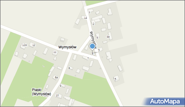 Wymysłów, Wymysłów, 6, mapa Wymysłów