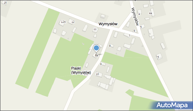 Wymysłów, Wymysłów, 8a, mapa Wymysłów