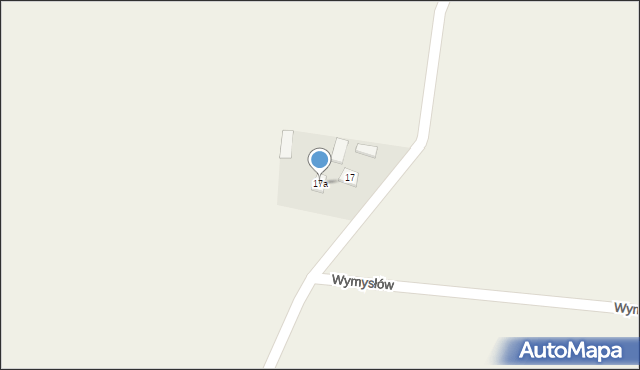 Wymysłów, Wymysłów, 17a, mapa Wymysłów