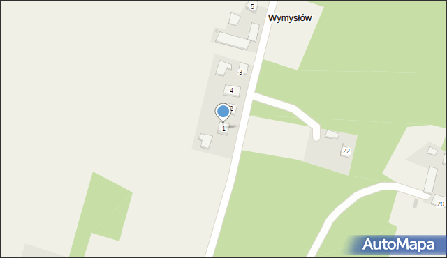 Wymysłów, Wymysłów, 1, mapa Wymysłów