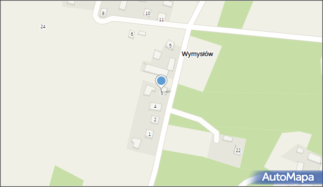 Wymysłów, Wymysłów, 3, mapa Wymysłów