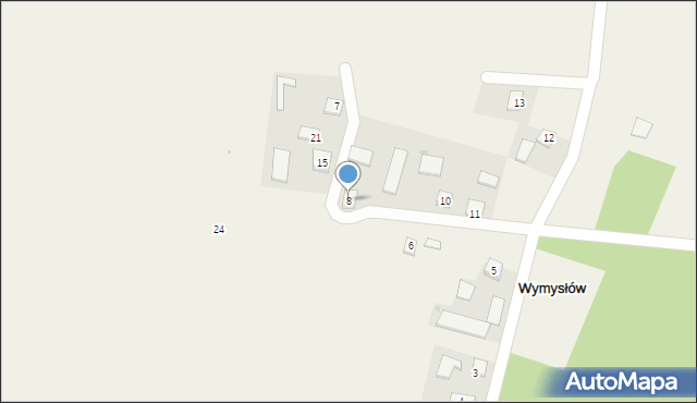 Wymysłów, Wymysłów, 8, mapa Wymysłów