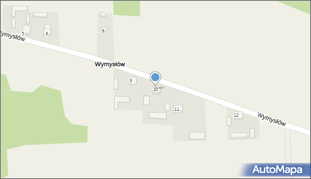 Wymysłów, Wymysłów, 10, mapa Wymysłów