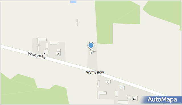 Wymysłów, Wymysłów, 8, mapa Wymysłów