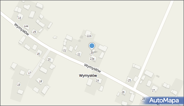 Wymysłów, Wymysłów, 23, mapa Wymysłów