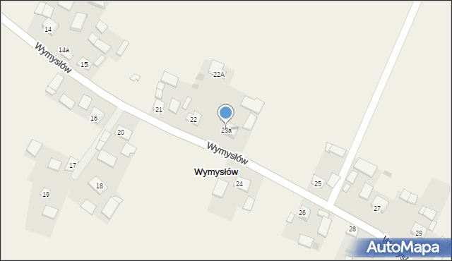 Wymysłów, Wymysłów, 23a, mapa Wymysłów