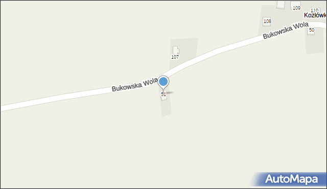 Wymysłów, Wymysłów, 51, mapa Wymysłów