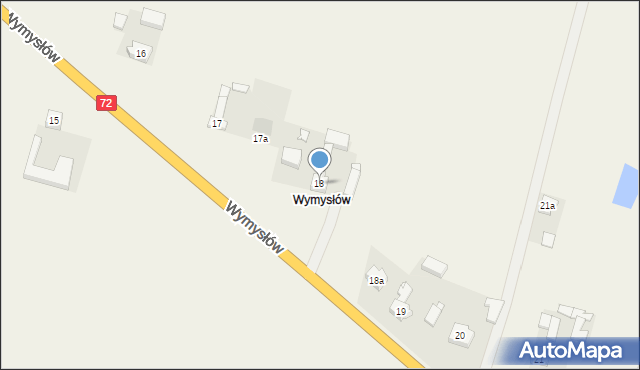 Wymysłów, Wymysłów, 18, mapa Wymysłów