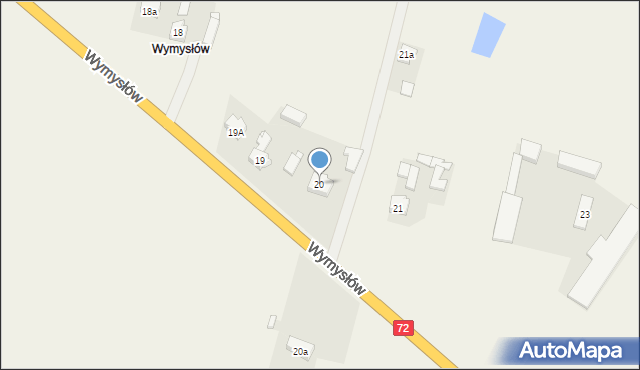 Wymysłów, Wymysłów, 20, mapa Wymysłów