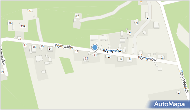 Wymysłów, Wymysłów, 11, mapa Wymysłów