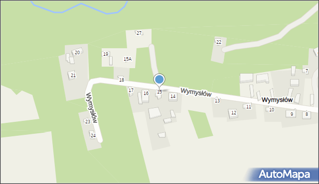 Wymysłów, Wymysłów, 15, mapa Wymysłów