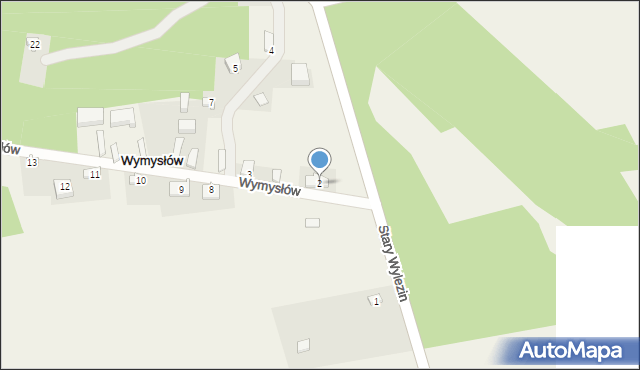 Wymysłów, Wymysłów, 2, mapa Wymysłów