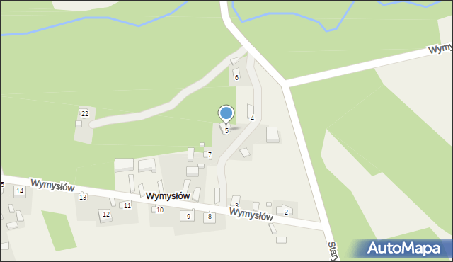 Wymysłów, Wymysłów, 5, mapa Wymysłów