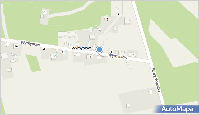 Wymysłów, Wymysłów, 8, mapa Wymysłów