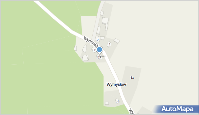 Wymysłów, Wymysłów, 1A, mapa Wymysłów