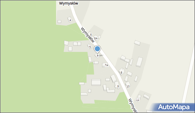 Wymysłów, Wymysłów, 7, mapa Wymysłów