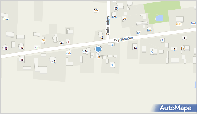 Wymysłów, Wymysłów, 3b, mapa Wymysłów