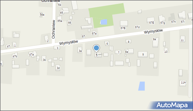 Wymysłów, Wymysłów, 5, mapa Wymysłów