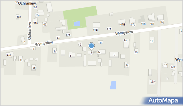 Wymysłów, Wymysłów, 7, mapa Wymysłów