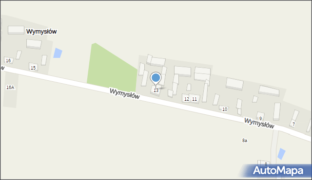 Wymysłów, Wymysłów, 13, mapa Wymysłów