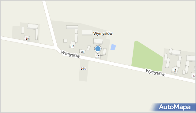 Wymysłów, Wymysłów, 15, mapa Wymysłów