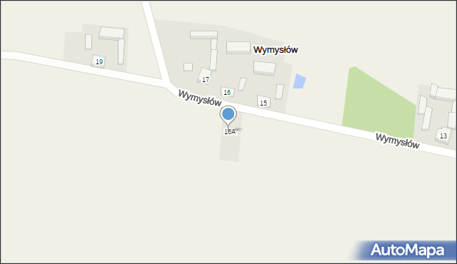 Wymysłów, Wymysłów, 16A, mapa Wymysłów