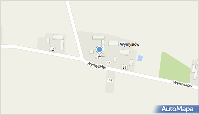 Wymysłów, Wymysłów, 17, mapa Wymysłów