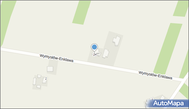 Wymysłów-Enklawa, Wymysłów-Enklawa, 1H, mapa Wymysłów-Enklawa