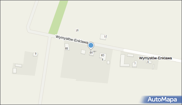 Wymysłów-Enklawa, Wymysłów-Enklawa, 8A, mapa Wymysłów-Enklawa