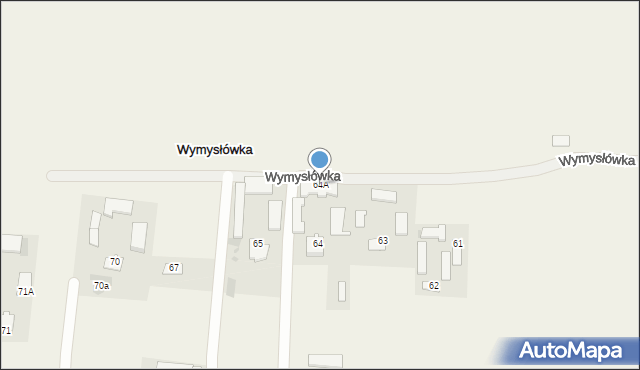 Wymysłówka, Wymysłówka, 64A, mapa Wymysłówka