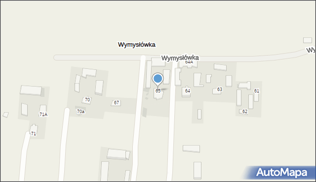 Wymysłówka, Wymysłówka, 65, mapa Wymysłówka