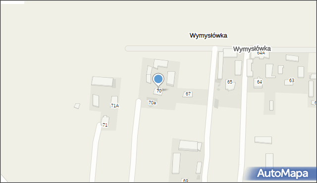 Wymysłówka, Wymysłówka, 70, mapa Wymysłówka