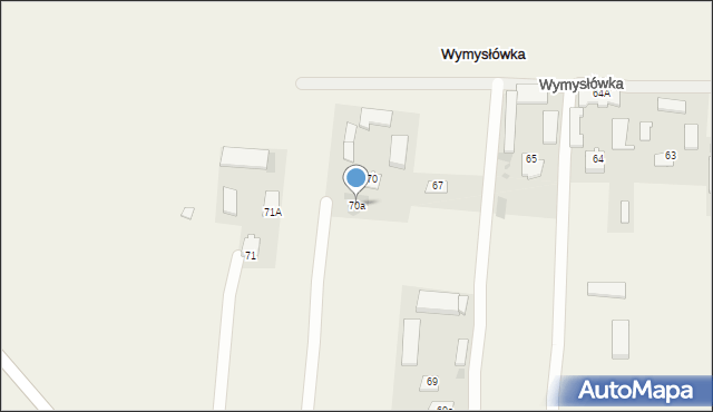 Wymysłówka, Wymysłówka, 70a, mapa Wymysłówka