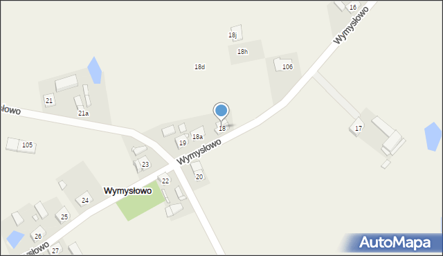 Wymysłowo, Wymysłowo, 18, mapa Wymysłowo