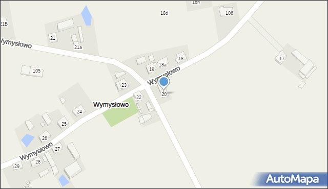 Wymysłowo, Wymysłowo, 20, mapa Wymysłowo