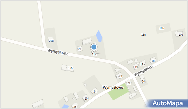 Wymysłowo, Wymysłowo, 21a, mapa Wymysłowo