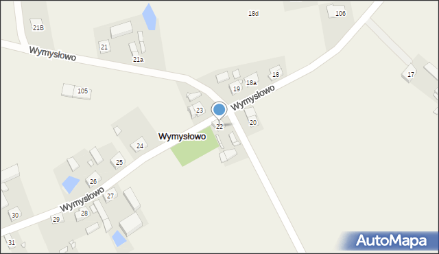 Wymysłowo, Wymysłowo, 22, mapa Wymysłowo