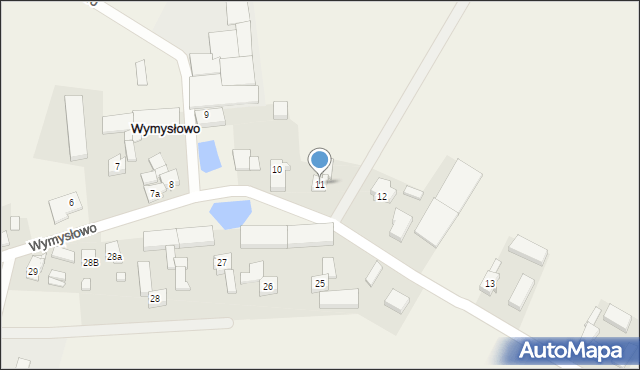 Wymysłowo, Wymysłowo, 11, mapa Wymysłowo