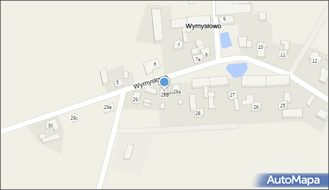 Wymysłowo, Wymysłowo, 28B, mapa Wymysłowo