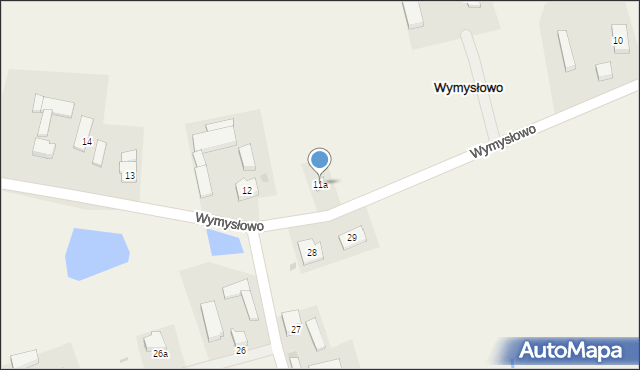 Wymysłowo, Wymysłowo, 11a, mapa Wymysłowo