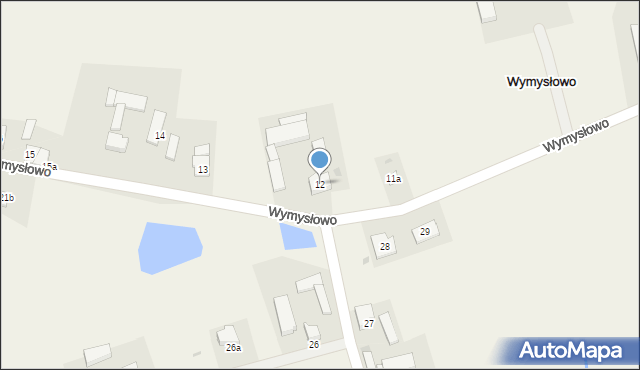 Wymysłowo, Wymysłowo, 12, mapa Wymysłowo