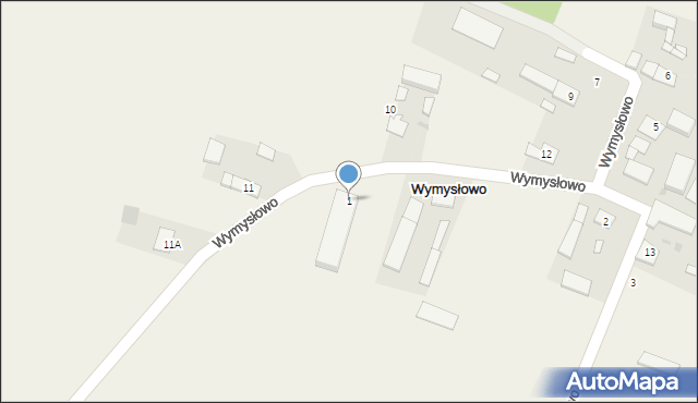 Wymysłowo, Wymysłowo, 1, mapa Wymysłowo