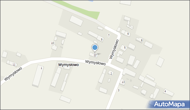 Wymysłowo, Wymysłowo, 12, mapa Wymysłowo